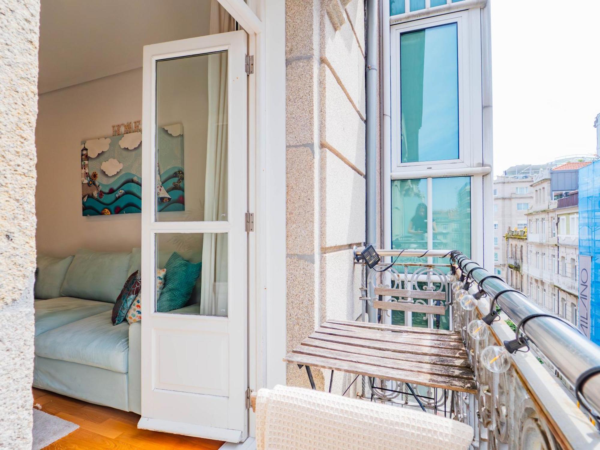 Appartamento Luxury Centro De Vigo Balcony Esterno foto